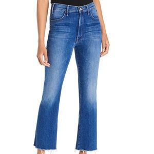 MOTHER high waist jeans 👖 the hustler ankle fray